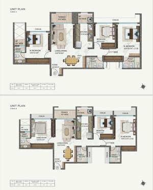 Floor Plan in 2 BHK Apartment at Ellora Emerald, Kharghar Sector 37 – for Sale