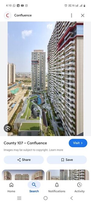 4 BHK Apartment – Exterior View View at ABA County 107, Sector 107 - for Rent