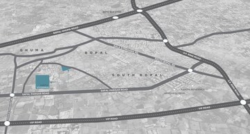 3 BHK Apartment – Map Location View at Ghuma - for Rent