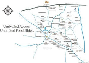  Plot – Map Location View at KNS Samooha, Nelamangala - for Sale