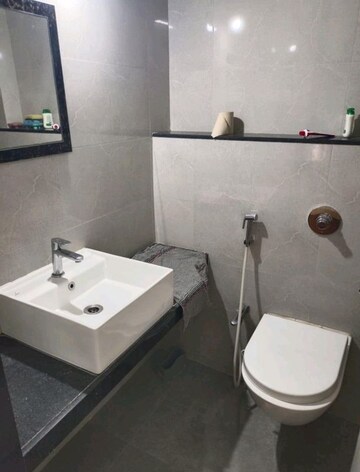 Bathroom in 1 BHK Apartment at Ashar Metro Towers, Vartak Nagar – for Rent