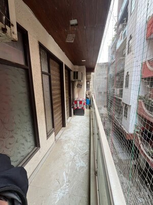 Balcony in 3 BHK Apartment at Chattarpur – for Rent
