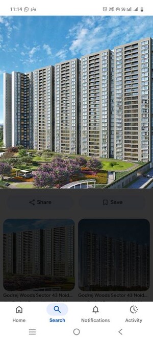 3 BHK Apartment For Sale in Godrej Woods, Sector 43