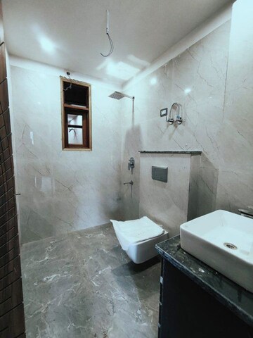 Bathroom in 3 BHK Apartment at Chattarpur – for Rent