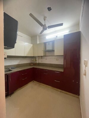 Kitchen in 3 BHK Builder Floor at Risland Sky Mansion, Chattarpur – for Rent