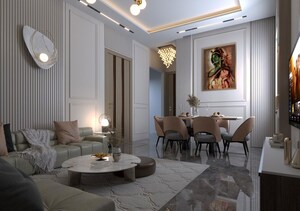 Living Room in 3 BHK Apartment at Earthcon Rajpur Greens, Rajpur – for Rent