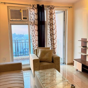 Living Room in 3 BHK Apartment at Omaxe R2, Gomti Nagar – for Rent