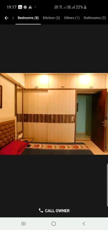 Bedroom in 2 BHK Apartment at Rizvi Oak, Malad East – for Rent