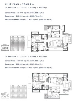 3.5 BHK + Pooja Room,Servant Room Apartment For Sale in Emaar Digi Homes
