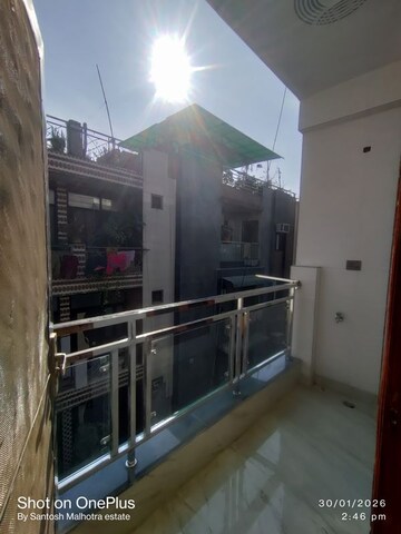 Balcony in 1.5 BHK Builder Floor at Dwarka Mor – for Rent