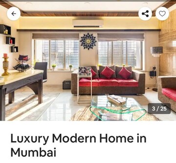 Living Room in 2 BHK Apartment at Oakland Park, Andheri West – for Rent