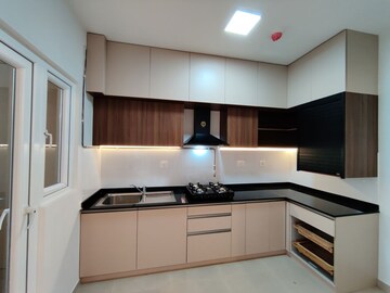 Kitchen in  Apartment at Bhartiya Nikoo Homes Phase 2, Thanisandra Main Road – for Rent