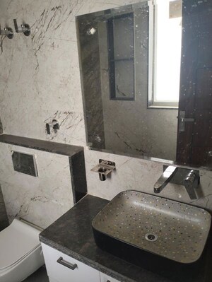 Bathroom in 3 BHK Builder Floor at Ansal API Esencia, Sector 67 – for Rent