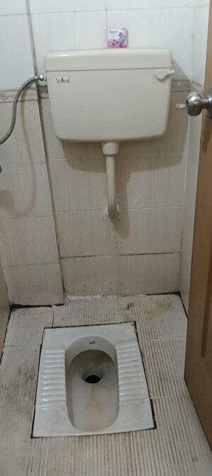 Bathroom in 1 BHK Apartment at Kopar Khairane – for Rent