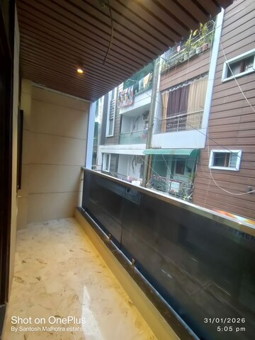 Balcony in 3 BHK Builder Floor at Dwarka Mor – for Rent