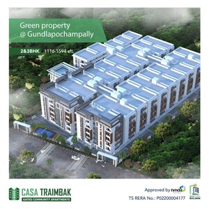 2 BHK Apartment – Exterior View View at Eco Casa Traimbak, Gundlapochampalli - for Sale