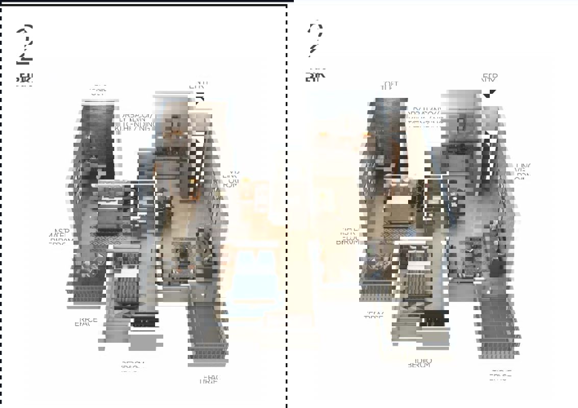 2 BHK 696 Sq.Ft. Apartment in Yashada Splendid Radiance