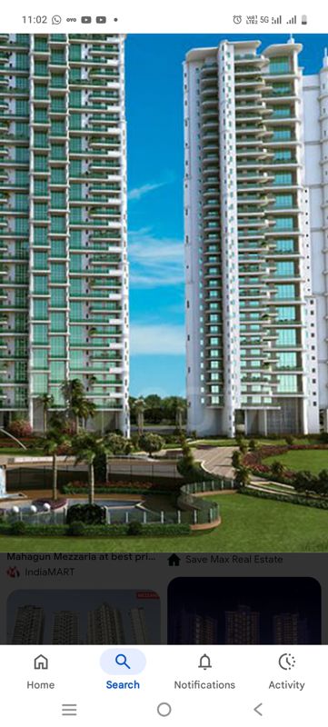 3 BHK + Pooja Room,Servant Room,Study Room,Extra Room Apartment For Rent in Mahagun Mezzaria