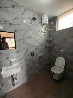 Bathroom in 2 BHK Apartment at SRR Aqua, Halasuru – for Rent