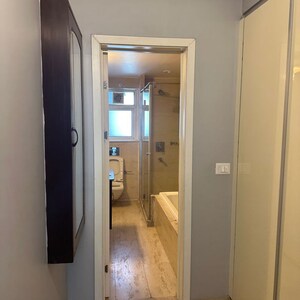 Building Lobby in 4 BHK Apartment at DLF The Belaire, Golf Course Road – for Rent