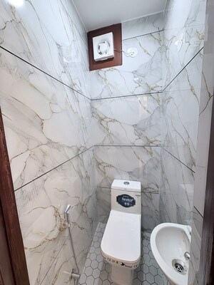Bathroom in 2 BHK Builder Floor at Panchsheel Vihar – for Rent