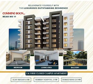 3 BHK Apartment – Exterior View View at Nipania - for Sale