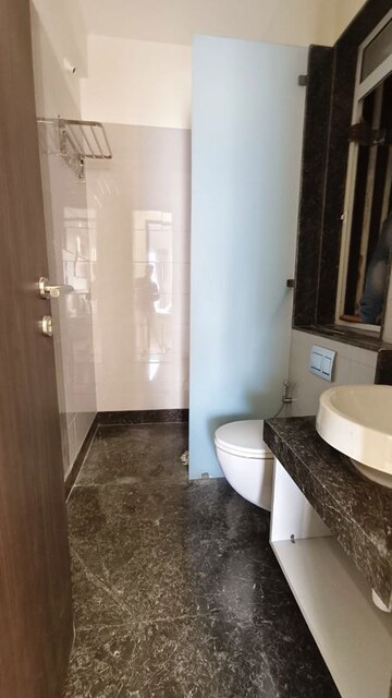 Bathroom in 3 BHK Apartment at Kalpataru Radiance, Goregaon West – for Rent
