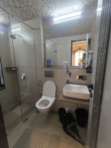 Bathroom in 3 BHK Apartment at Roodraksh Golf Walk, Chembur – for Rent