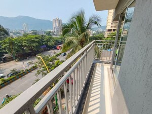 Balcony in 1 BHK Apartment at Ashar Metro Towers, Vartak Nagar – for Rent