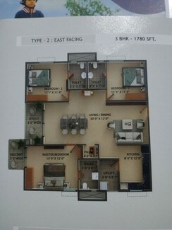 3 BHK + Pooja Room,Servant Room,Study Room,Extra Room Apartment For Sale in Kokapet