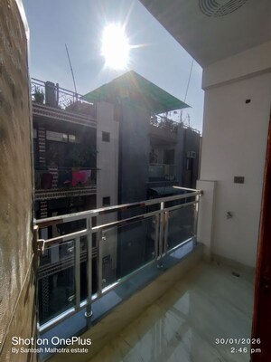 Balcony in 1.5 BHK Builder Floor at Dwarka Mor – for Rent