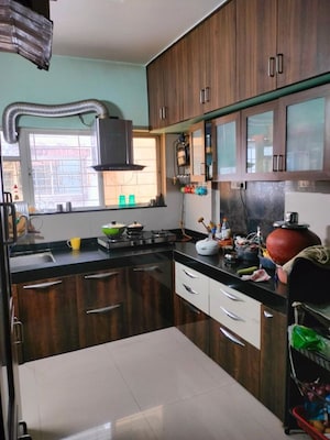 Kitchen in 2 BHK Apartment at GK Rose Valley, Pimple Saudagar – for Rent