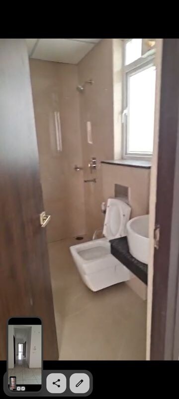 Bathroom in 3 BHK Apartment at Rishita Manhattan, Gomti Nagar – for Rent