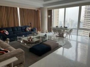 Living Room in 3 BHK Apartment at Indiabulls Blu, Worli – for Rent