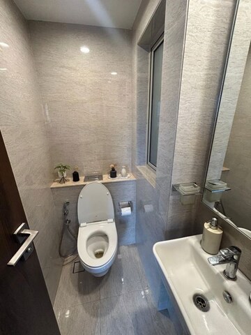 Bathroom in 1 BHK Apartment at Hiranandani Regent Hill, Powai – for Rent