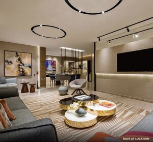 Living Room in 3 BHK Apartment at Sheth Avalon, Laxmi Nagar – for Sale