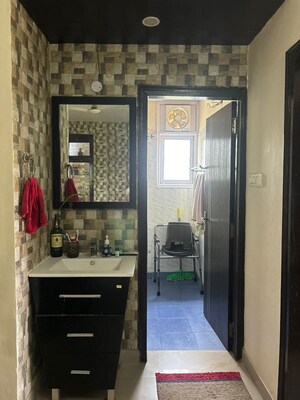 Bathroom in 3 BHK Apartment at Jal Vidyut  Apartment, Sector 21c – for Rent