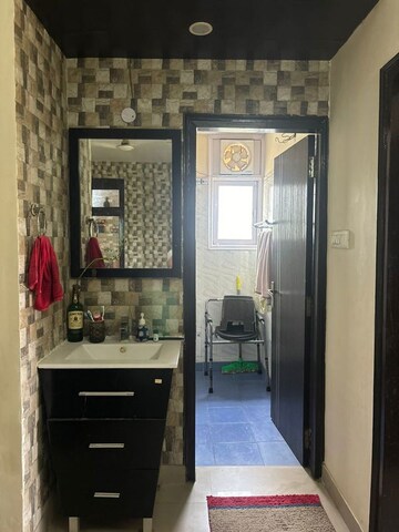 Bathroom in 3 BHK Apartment at Jal Vidyut  Apartment, Sector 21c – for Rent