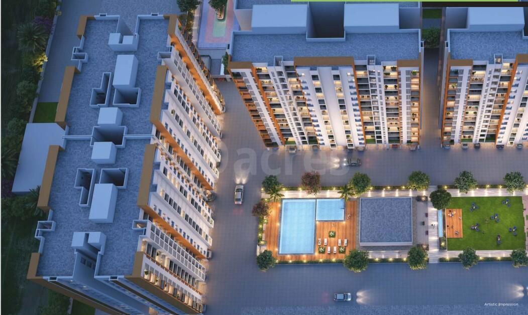 3 BHK + Pooja Room Apartment For Sale in Majestique Rhythm County Phase 2