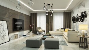 Living Room in 3 BHK Apartment at Krisumi Waterfall Residences, Sector 36a – for Sale