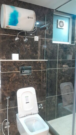 Bathroom in 4 BHK Builder Floor at Unitech South City II, Sector 50 – for Rent