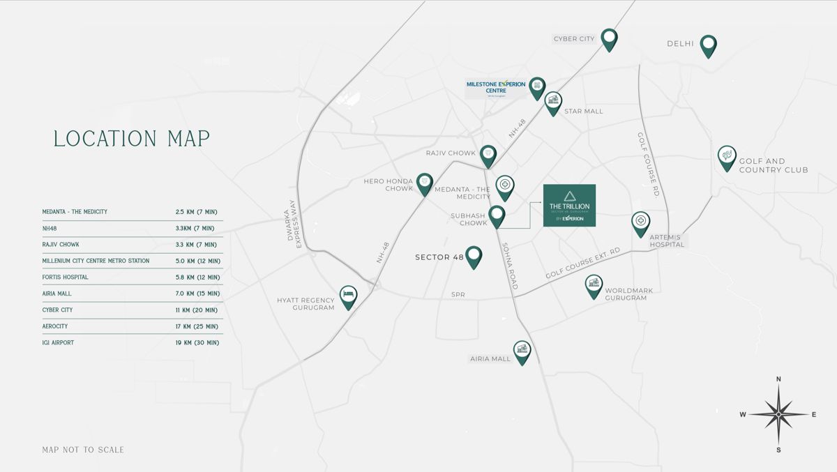 3 BHK Apartment For Sale in Experion The Trillion