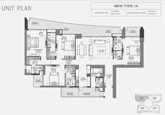 4 BHK + Servant Room Apartment For Sale in Experion The Trillion in Sector 48, Gurgaon