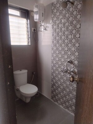 Bathroom in 3 BHK Apartment at Hi Tech Castle, Ulwe – for Rent