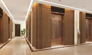 Building Lobby in 3 BHK Apartment at Hubtown 25 South, Prabhadevi – for Sale