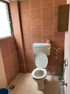 Bathroom in 3 BHK Apartment at Sai Saheb, Pimple Saudagar – for Rent