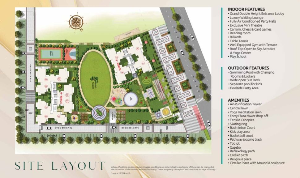 3 BHK Apartment For Sale in Vrinda Heritage Skyward