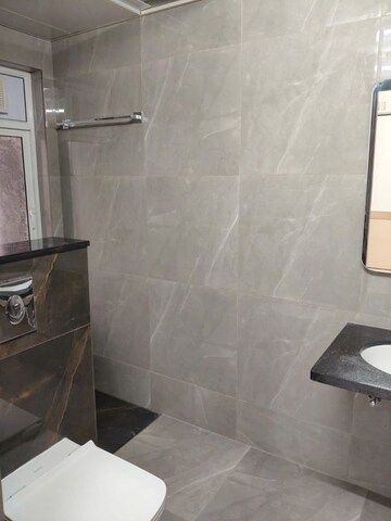 Bathroom in 2 BHK Apartment at Rajapushpa Regalia, Kokapet – for Rent