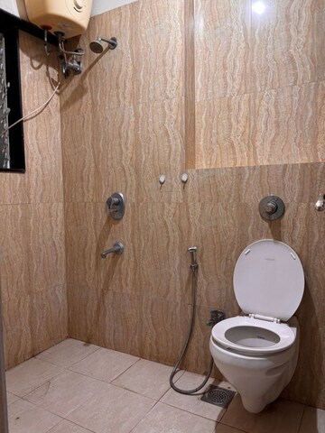 Bathroom in 2 BHK Apartment at Mermit Tower, Lower Parel – for Rent