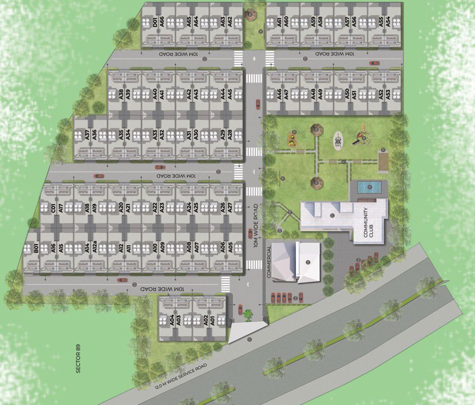 3.5 BHK + Servant Room 1650 Sq.Ft. Apartment in Ganga Kashi Residences